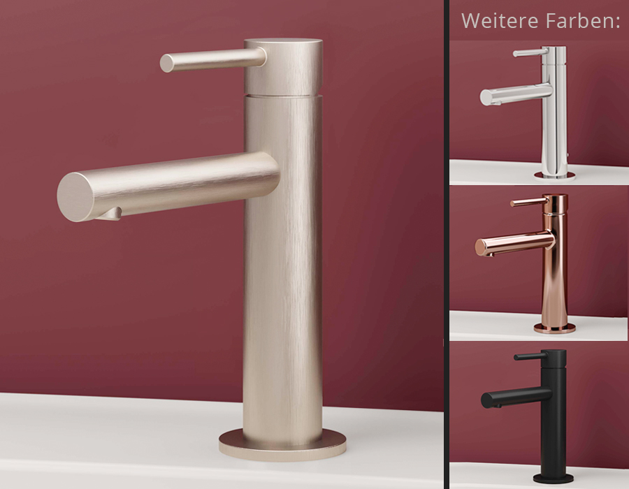 VitrA Origin Einhebel- Waschtischmischer, kurz, nickel gebürstet