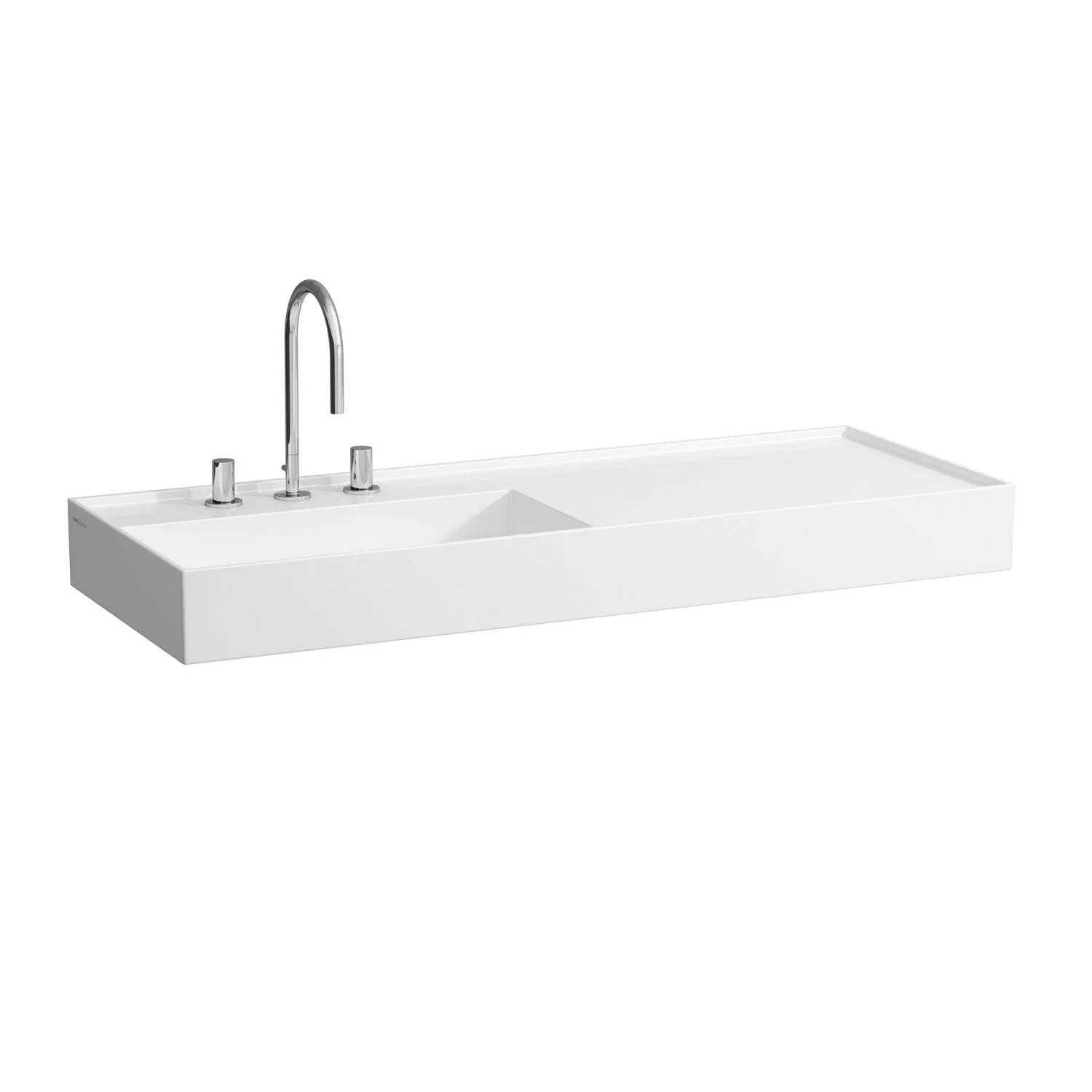 LAUFEN Kartell Waschtisch 120 x 46 cm, mit Ablage rechts, mit 1 Hahnloch LAUFEN Kartell Waschtisch 120 x 46 cm, mit Ablage rechts, mit 1 Hahnloch