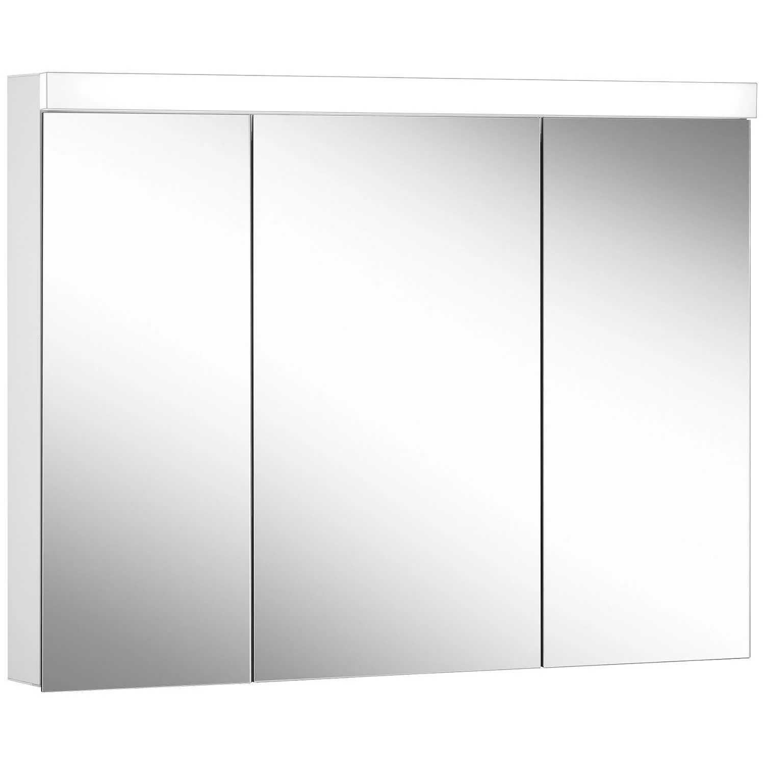 Schneider LOW plus LED Spiegelschrank LOP 100/3/LED 99,5 x 74,7 cm, 3000 K, 2 Steckdosen unten, DE