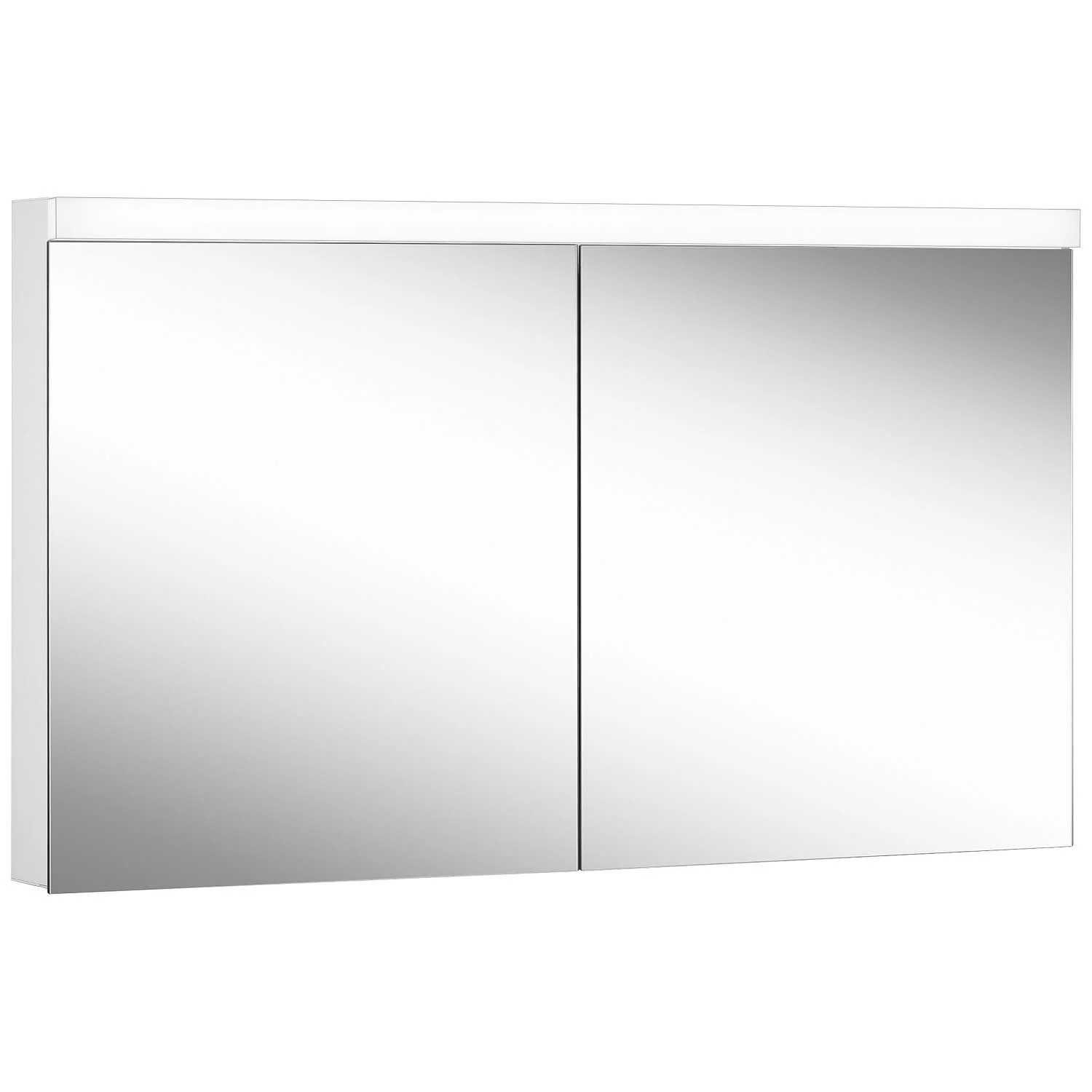 Schneider LOW plus LED Spiegelschrank LOP 130/2/LED 129,5 x 74,7 cm, 3000 K, 2 Steckdosen unten, DE
