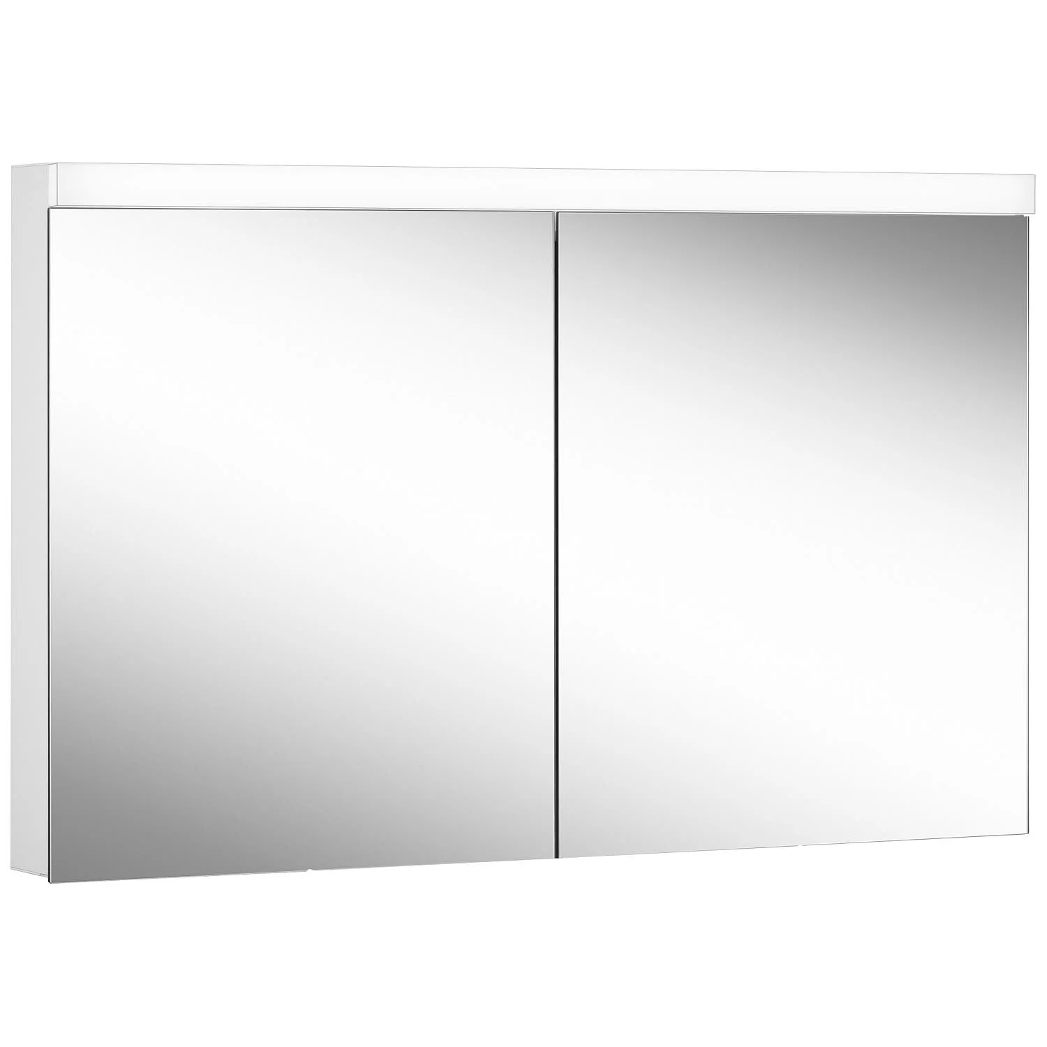 Schneider LOW plus LED Spiegelschrank LOP 120/2/LED 119,5 x 74,7 cm, 3000 K, 2 Steckdosen unten, DE