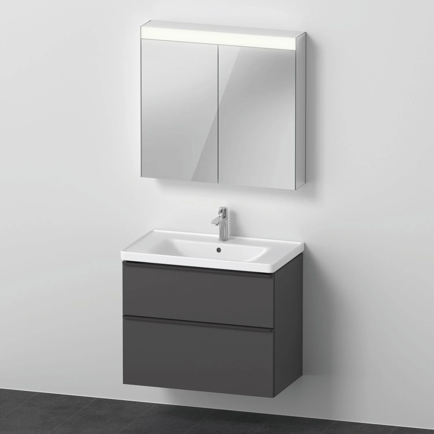 Duravit D-Neo Möbelset mit Spiegelschrank 80 cm