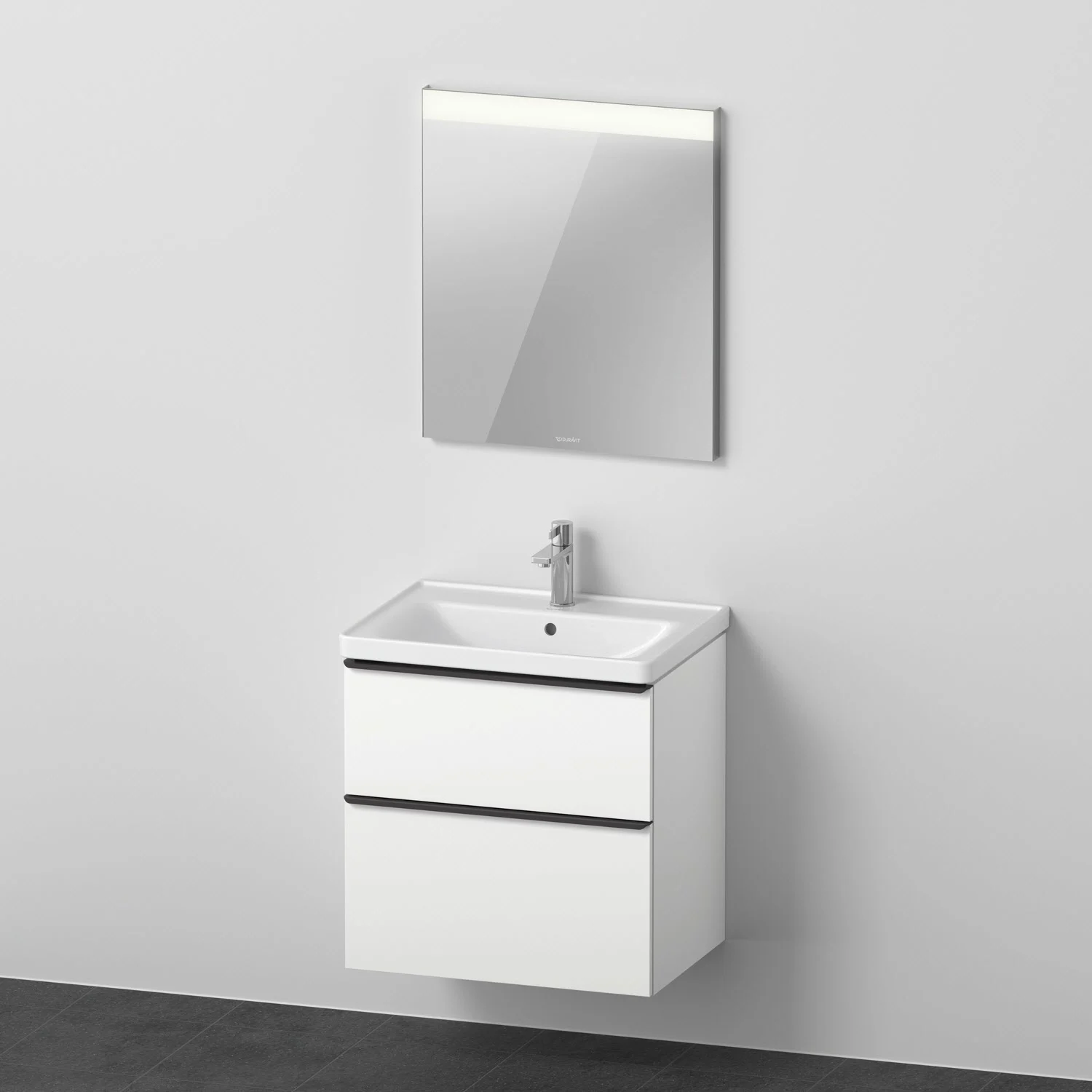 Duravit D-Neo Möbelset mit eckigem Spiegel 65 cm