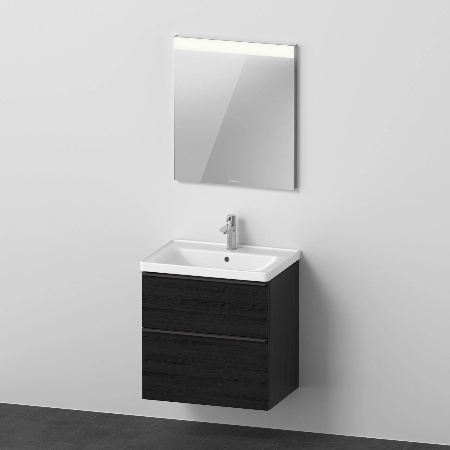Duravit D-Neo Möbelset mit eckigem Spiegel 65 cm