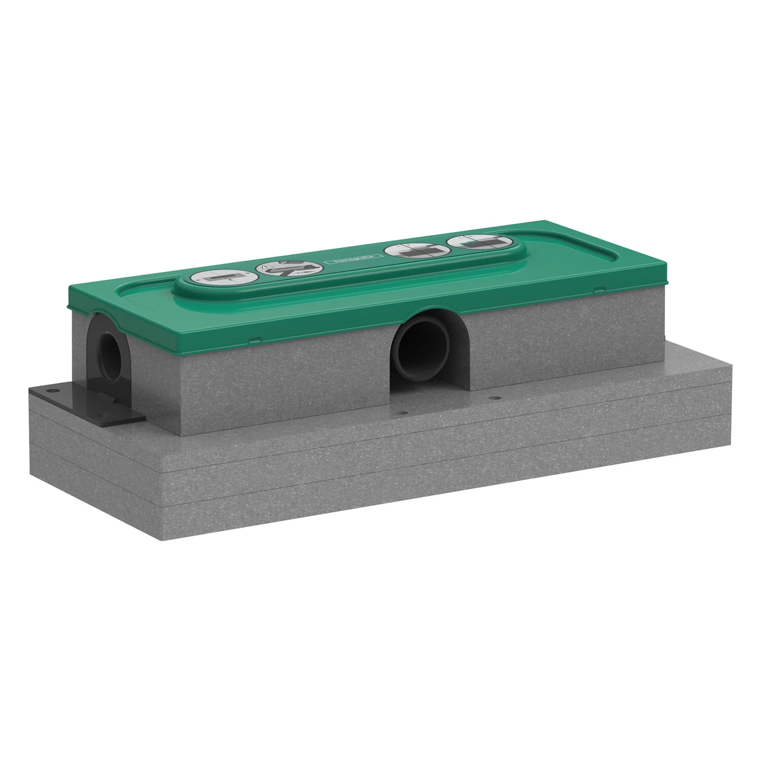 hansgrohe uBox universal Grundkörper für Duschrinnen, Ablaufgehäuse für flache Installation hansgrohe uBox universal Grundkörper für Duschrinnen, Ablaufgehäuse für flache Installation