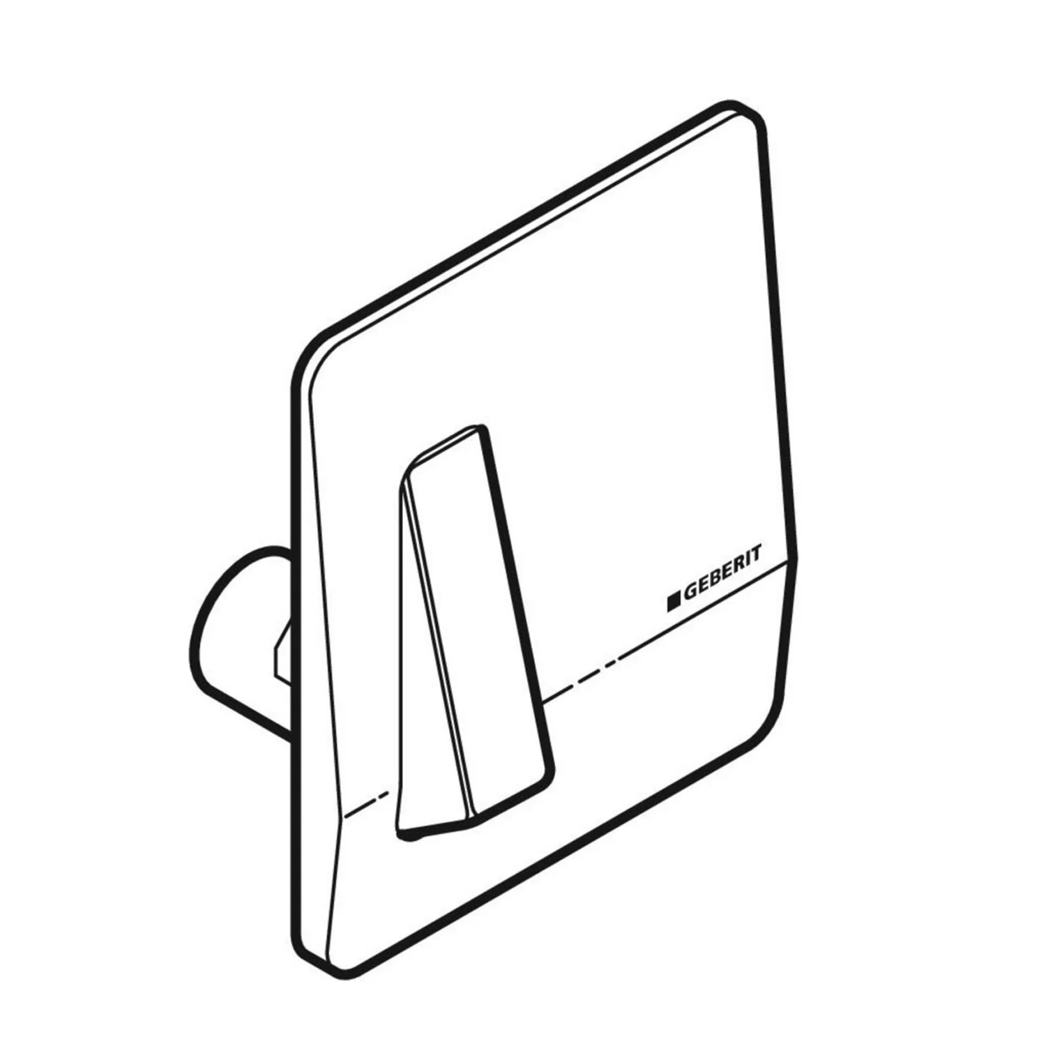 Geberit HyTouch Abdeckplatte mit Betätigung zu Urinalsteuerung