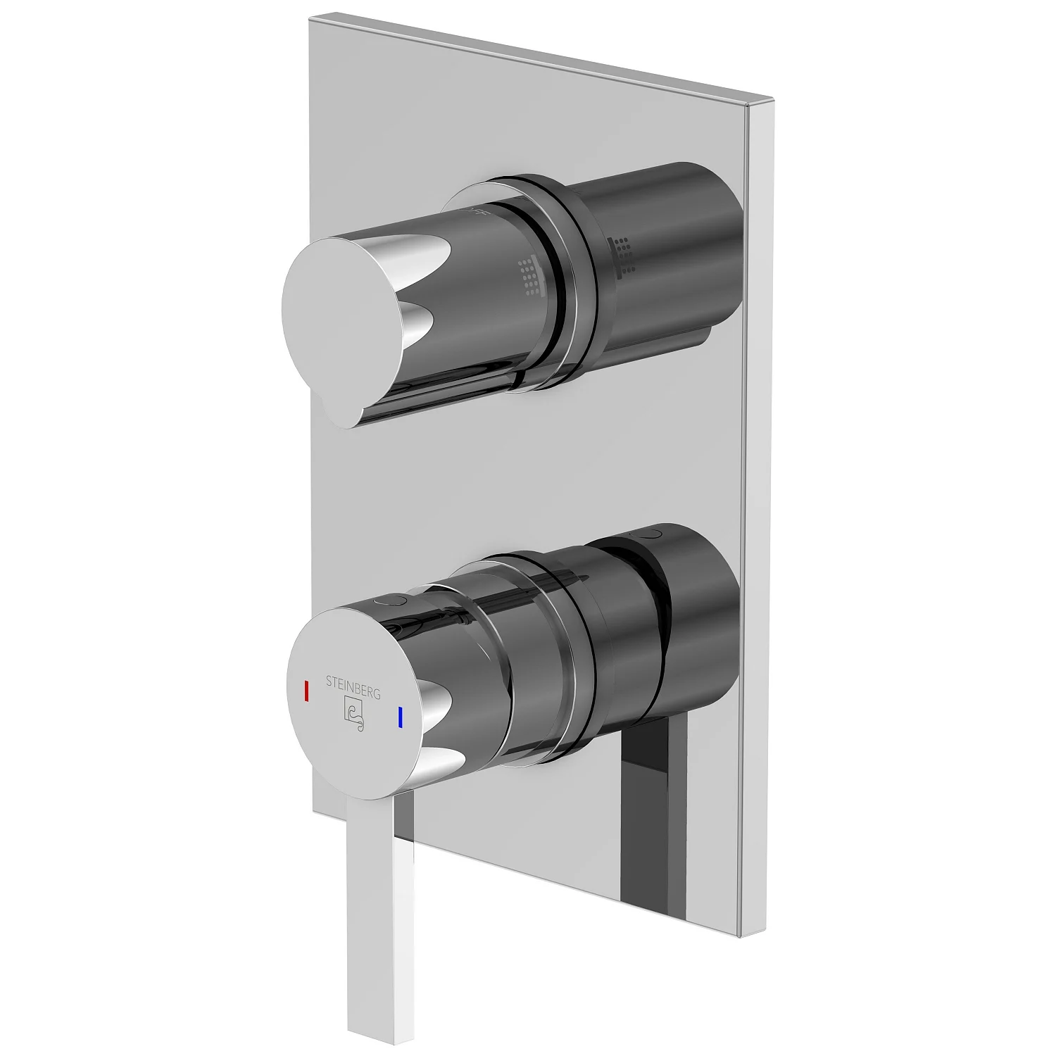 Steinberg Serie 120  Wannen/Brause-Einhebelmischbatterie Fertigmontageset