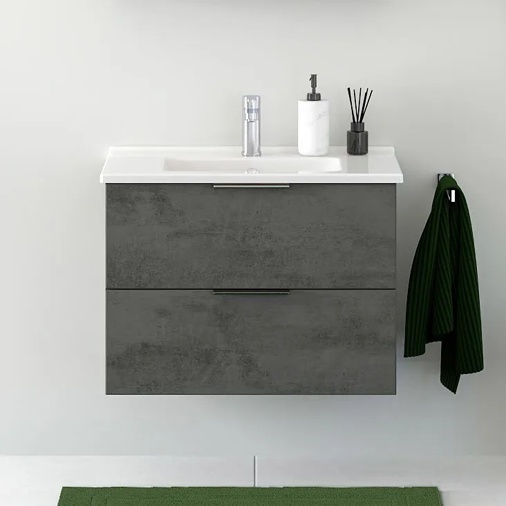 Steinkamp Living 2.0 Waschtisch 80 cm mit Unterschrank 77 cm