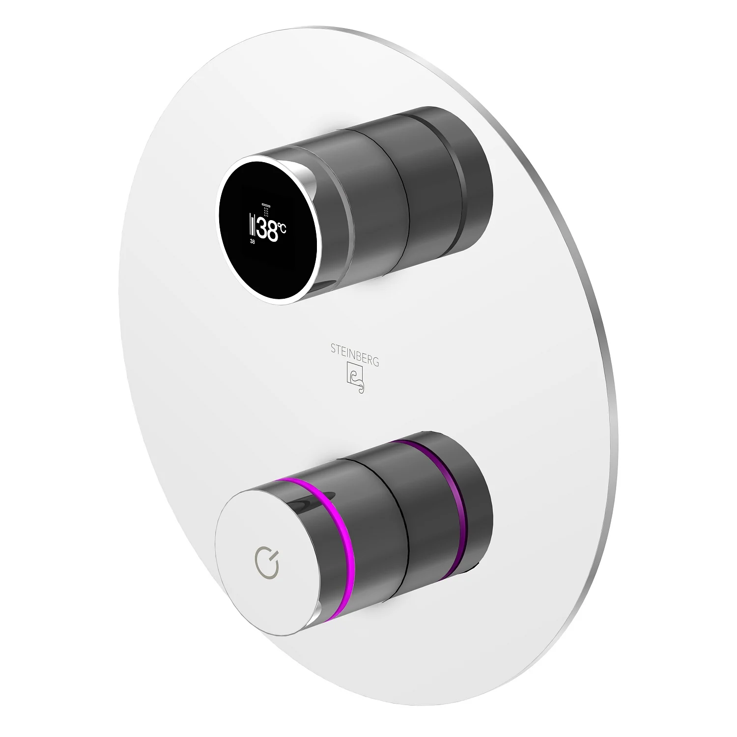 Steinberg iFlow vollelektronische Armatur mit Digitalanzeige, Rosette rund Steinberg iFlow vollelektronische Armatur mit Digitalanzeige, Rosette rund