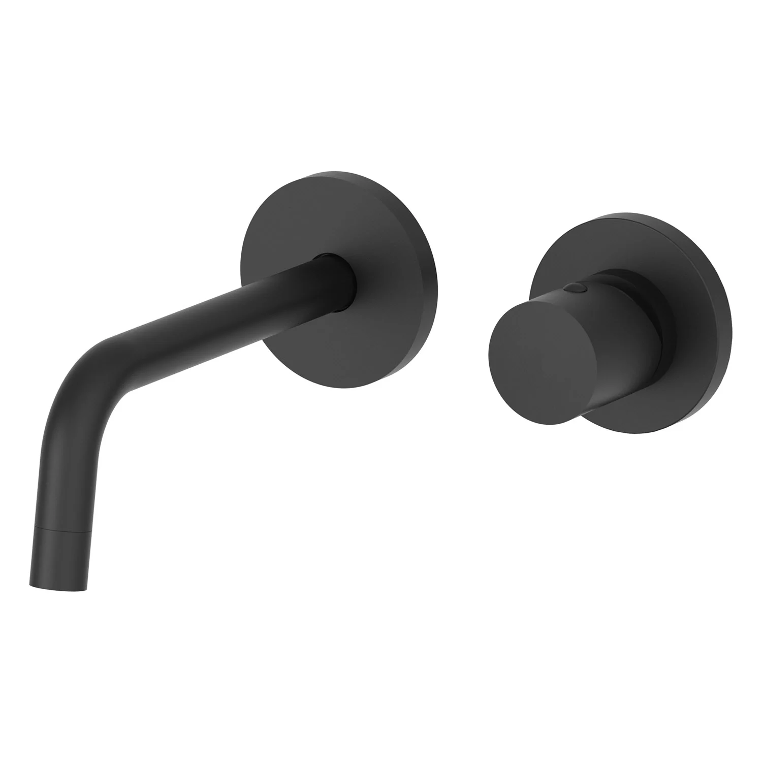 Steinkamp Living Black Wand-Waschtisch Einhebelmischer incl. Grundkörper, mit Wasserspar-Strahlregler 5L/Min, Ausladung 24,8 cm