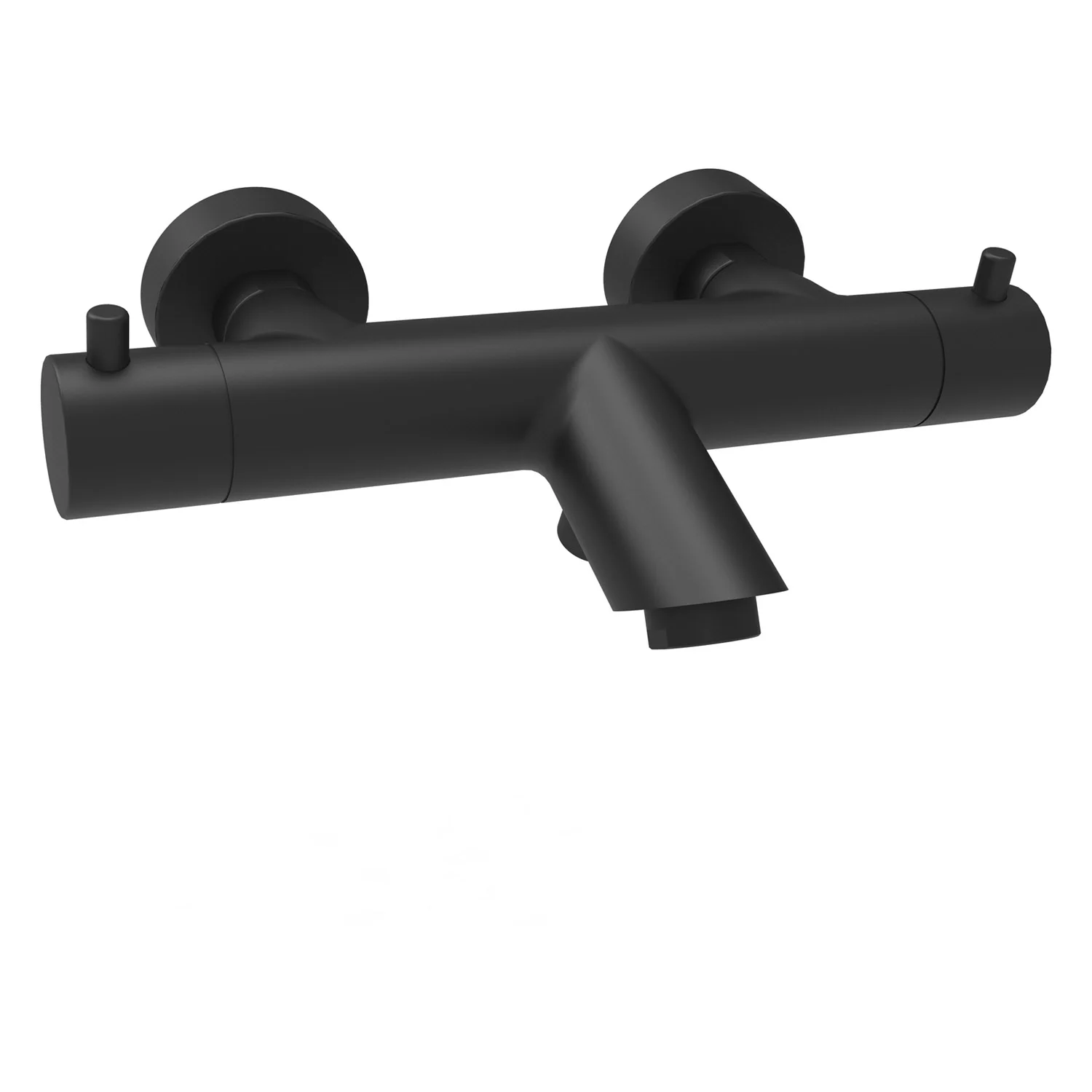 Steinkamp Living Black Aufputz-Thermostat-Wannenarmatur