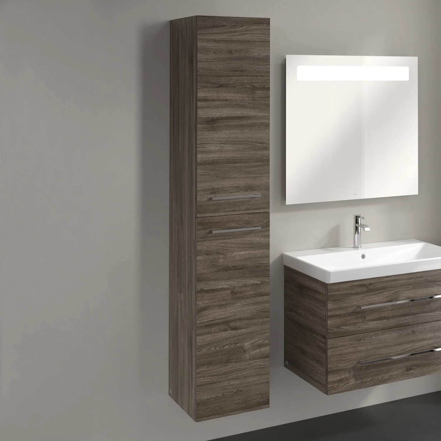 Villeroy & Boch Avento Hochschrank 34,6 x 176 cm, 2 Türen Anschlag links