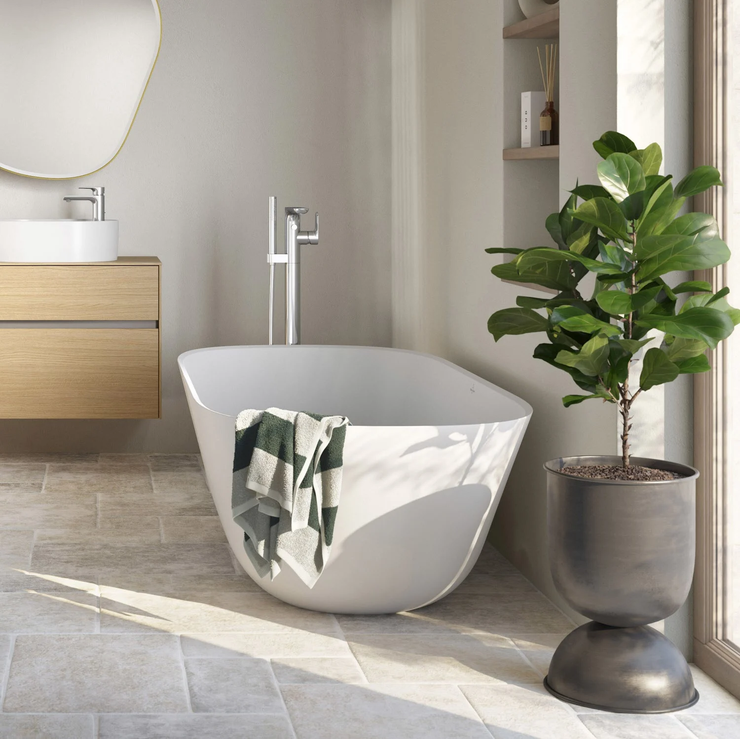 Villeroy & Boch Theano freistehende Badewanne 175 x 80 cm