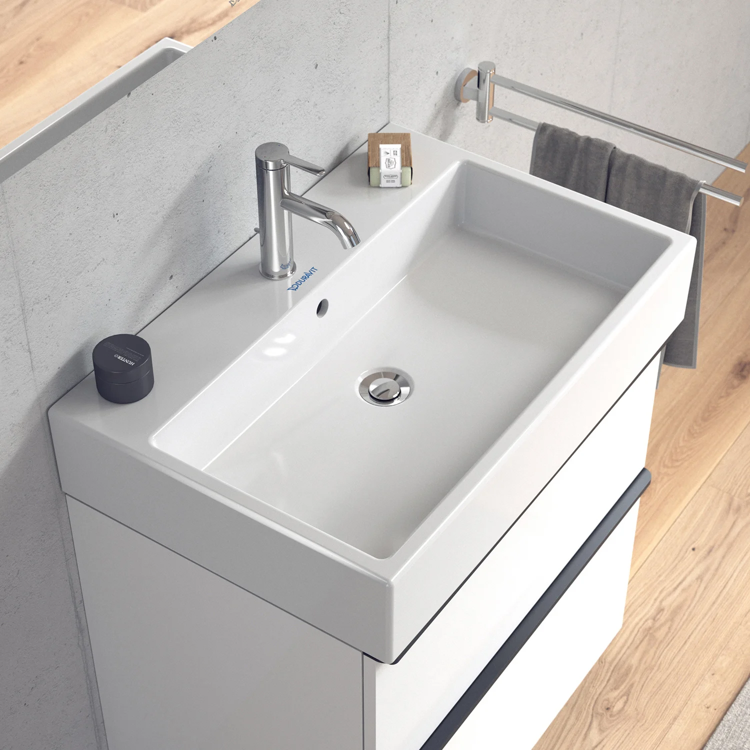 Duravit Vero Air Möbelwaschtisch, mit 1 Hahnloch 70 x 47 cm, mit Überlauf