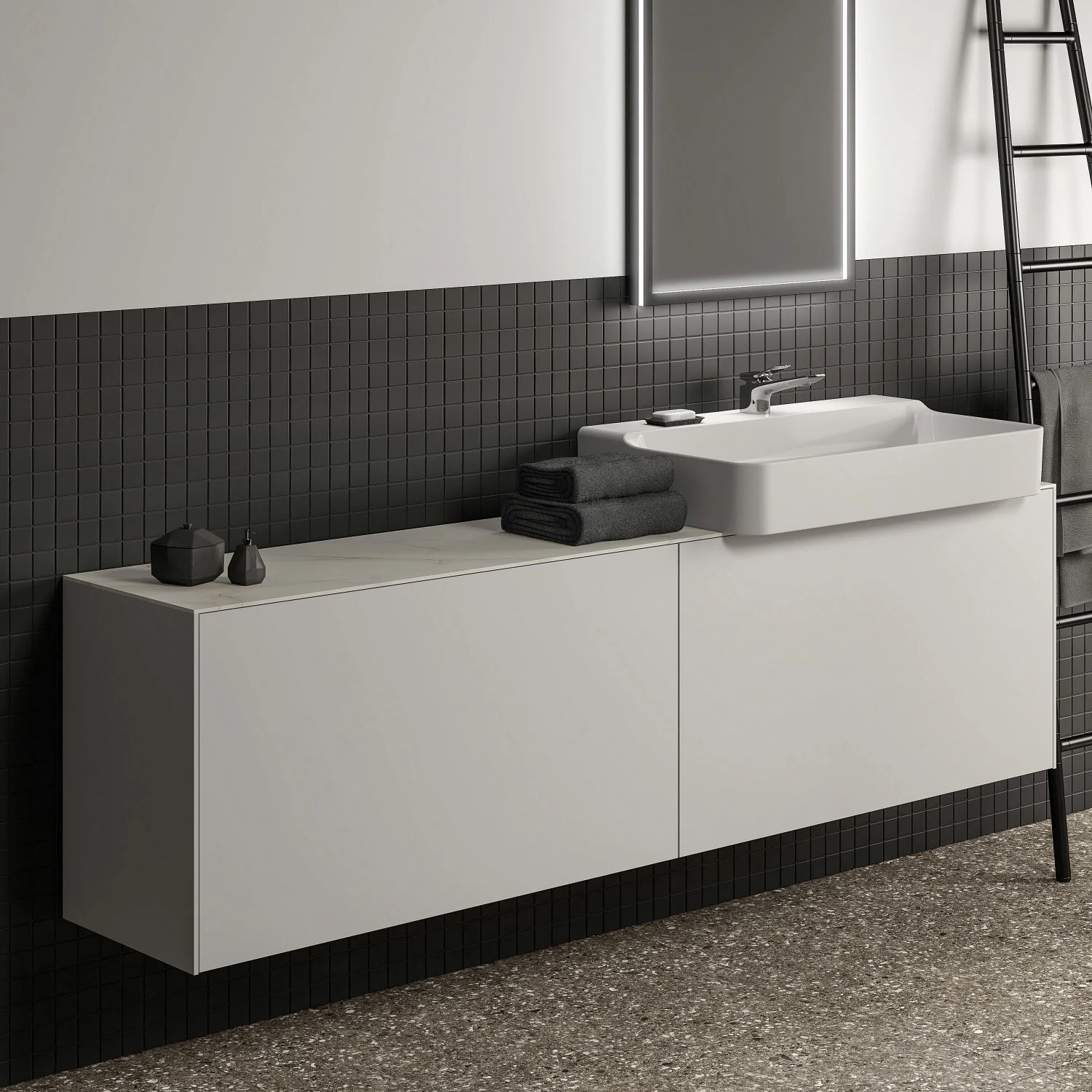 Ideal Standard Conca Waschtischunterschrank 200 x 37,3 cm, 2 Auszüge Ideal Standard Conca Waschtischunterschrank 200 x 37,3 cm, 2 Auszüge