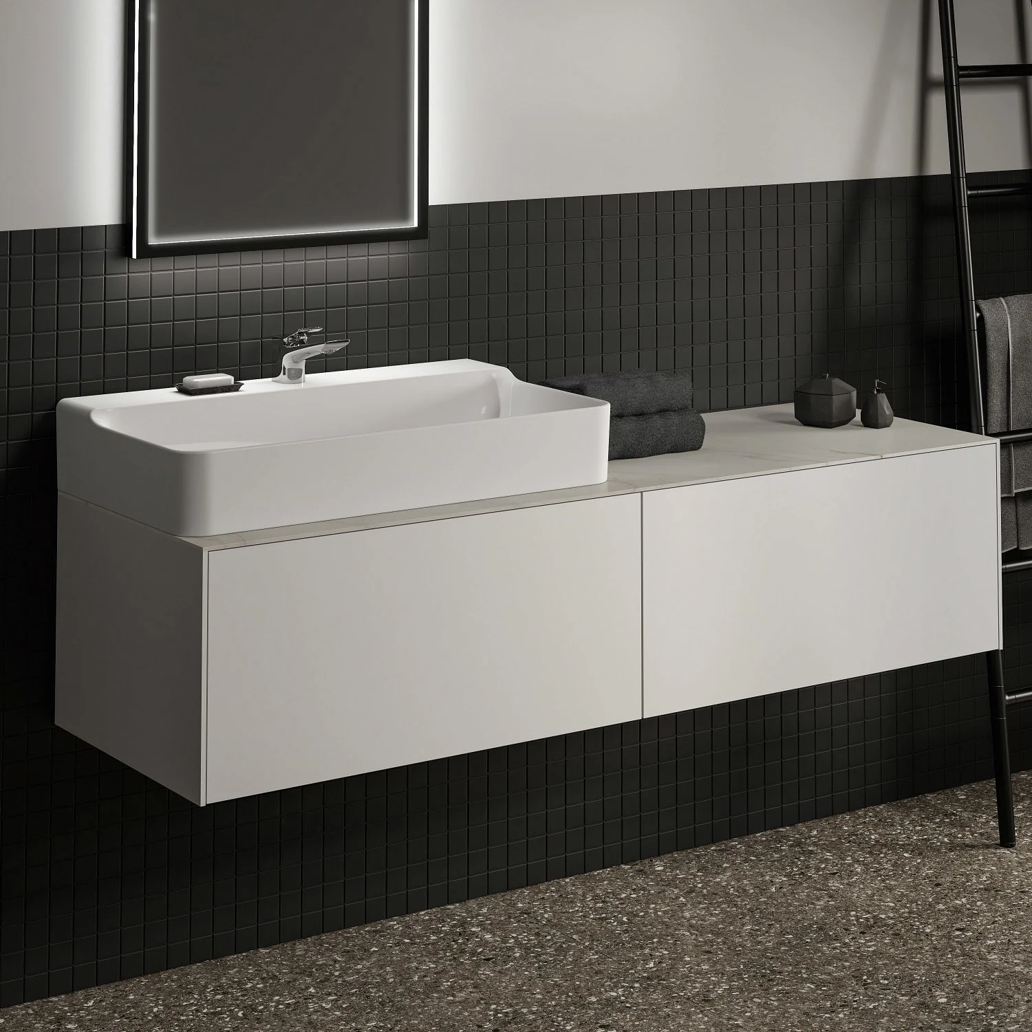 Ideal Standard Conca Waschtischunterschrank 160 x 50,5 cm, 2 Auszüge