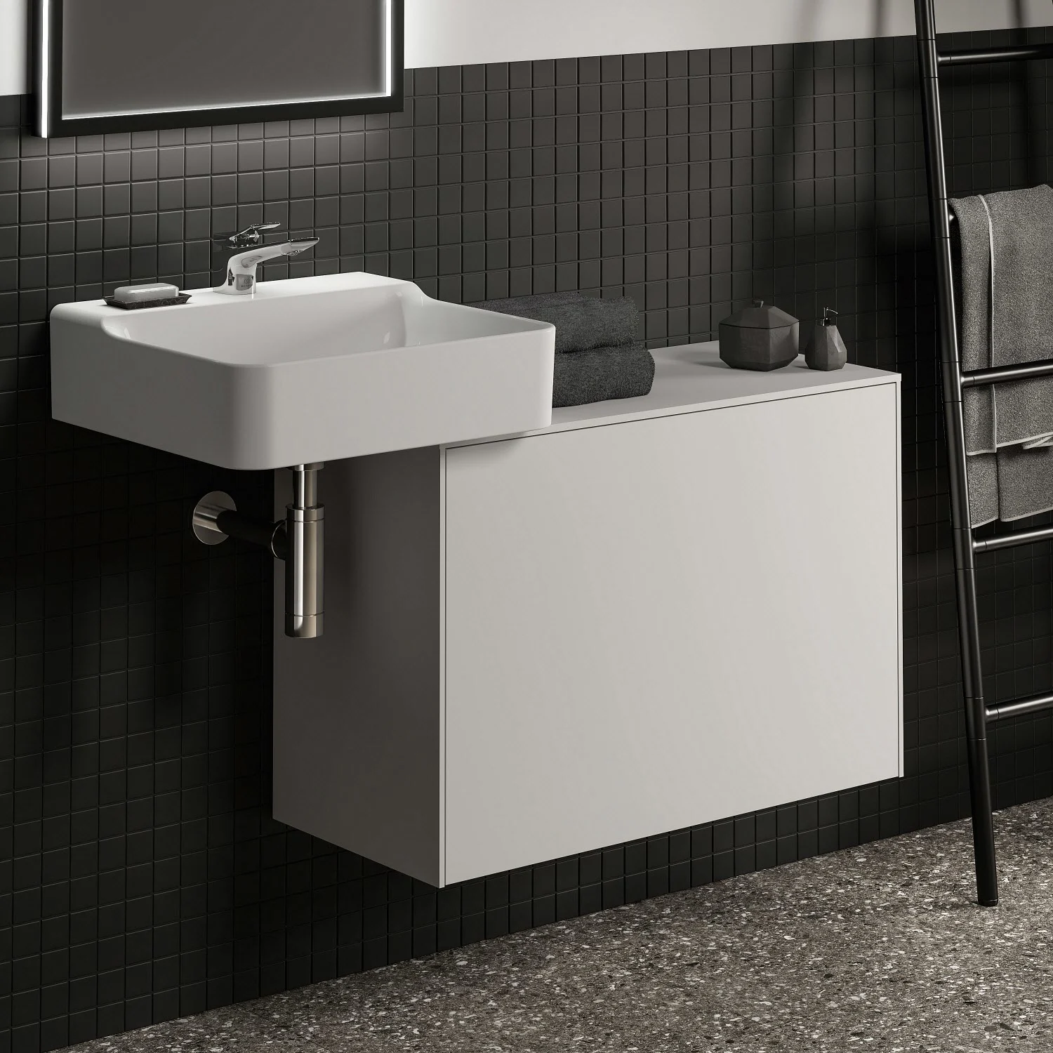 Ideal Standard Conca Waschtischunterschrank 80,2 cm, ohne Ausschnitt, 1 Auszug Ideal Standard Conca Waschtischunterschrank 80,2 cm, ohne Ausschnitt, 1 Auszug