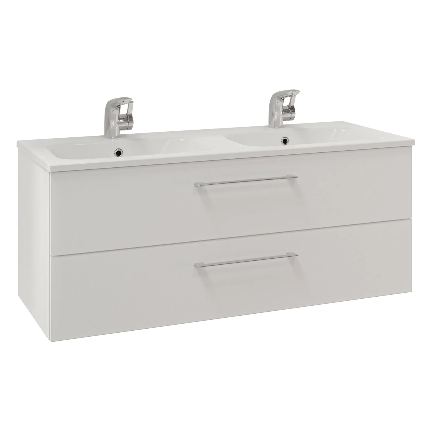 Steinkamp Joy 2.0 Doppel-Waschtischunterschrank 120 cm mit Pelipal Waschtisch