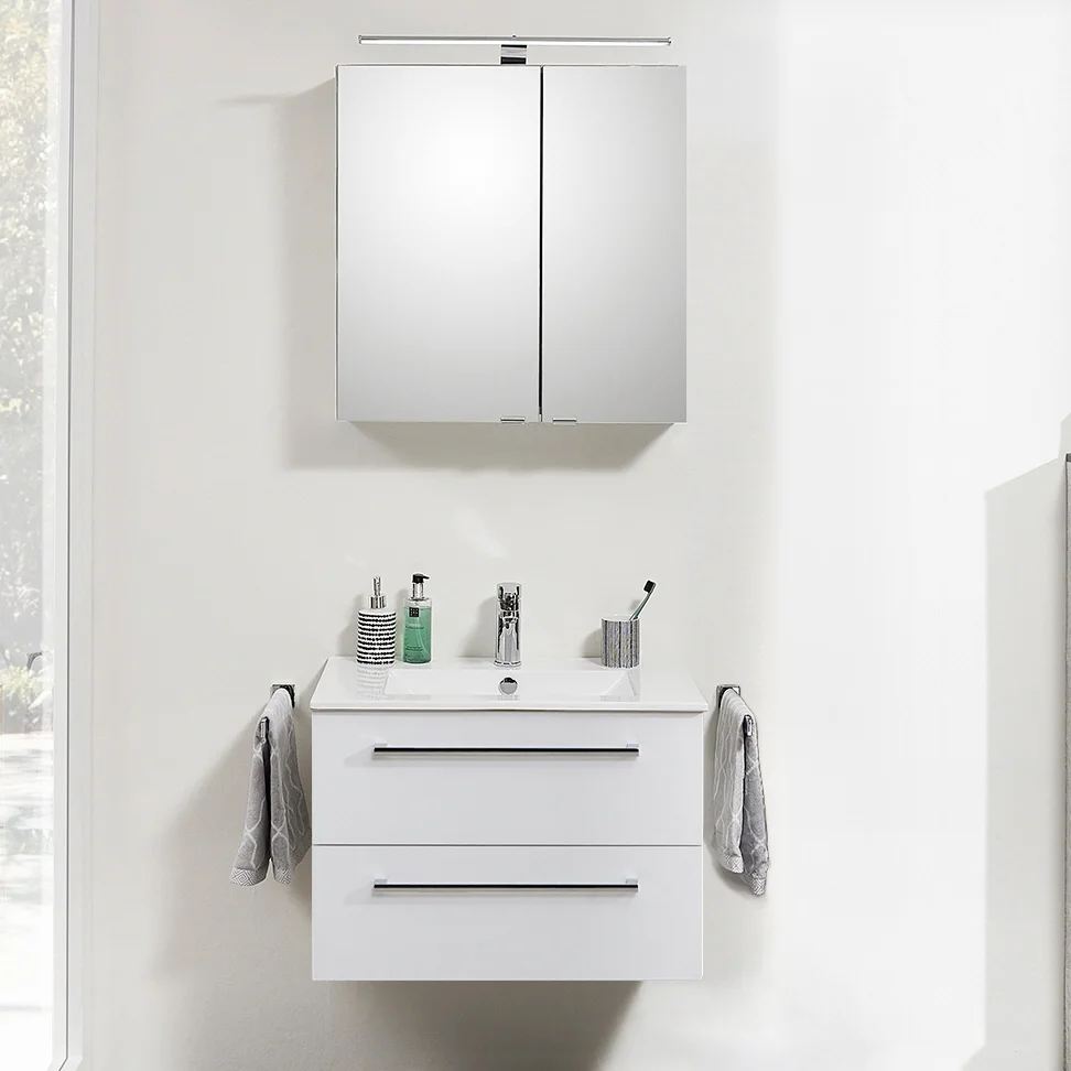 Steinkamp Life 2.0 Badmöbel Set 71 cm mit LED-Spiegelschrank