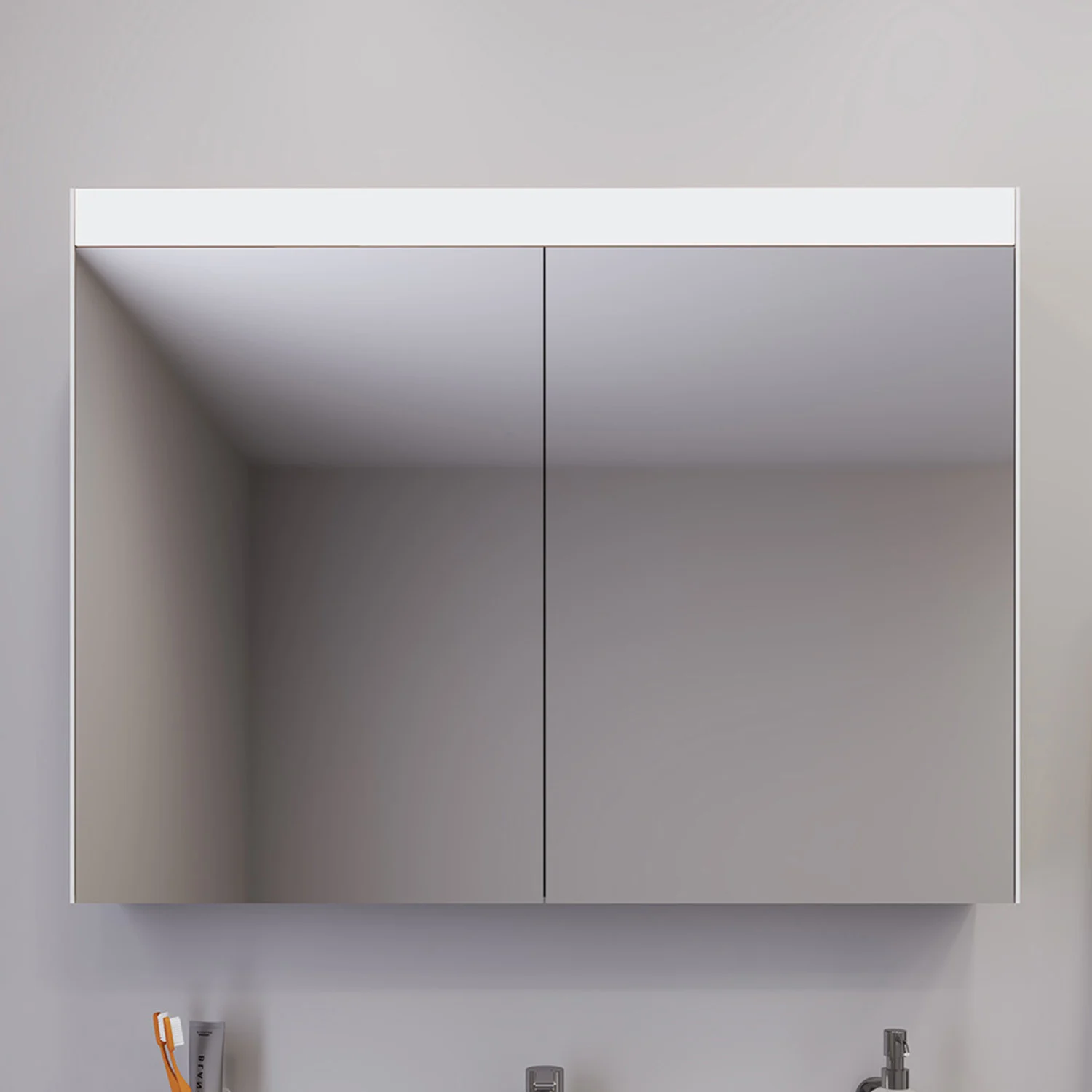 Duravit Licht & Spiegel Spiegelschrank "Better" - Version, 2 Türen, 101 x 76 cm, Steckdose: LKZ 0 (DE,AT)