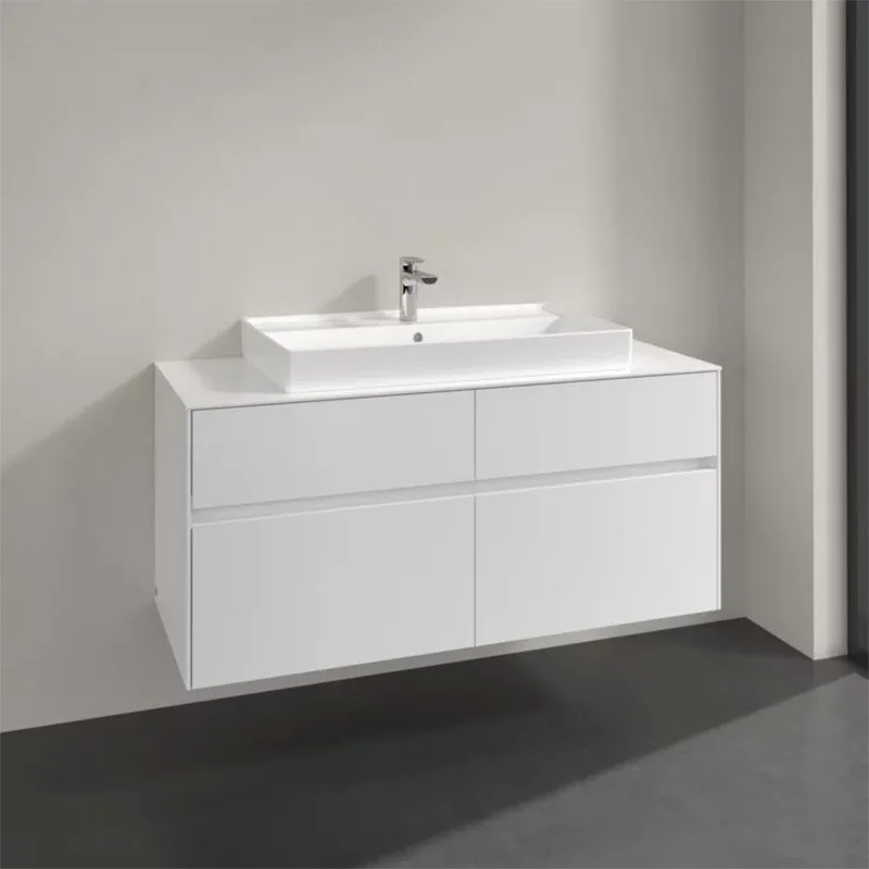 Villeroy & Boch Collaro Waschtischunterschrank 120 x 54,8 cm mit 4 Auszügen, für WT mittig