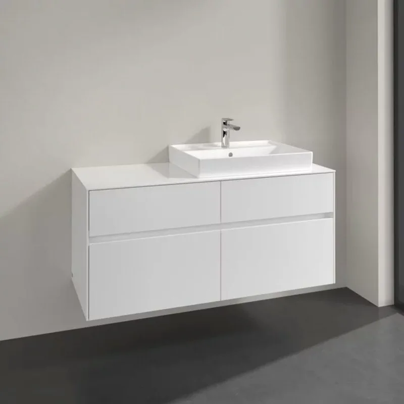 Villeroy & Boch Collaro Waschtischunterschrank 120 x 54,8 cm mit 4 Auszügen, für WT rechts
