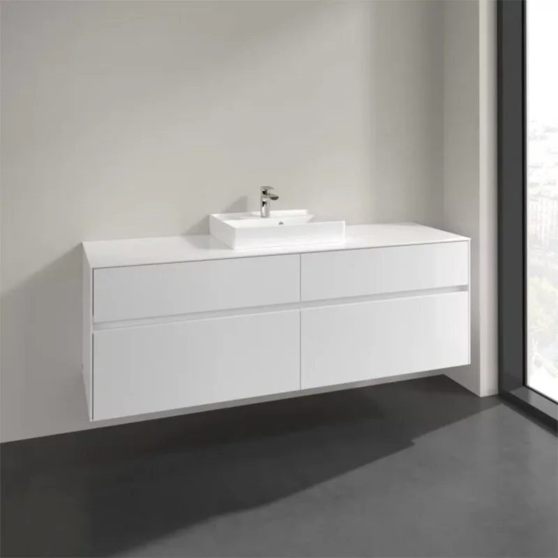 Villeroy & Boch Collaro Waschtischunterschrank 160 x 54,8 cm mit 4 Auszügen, für WT mittig