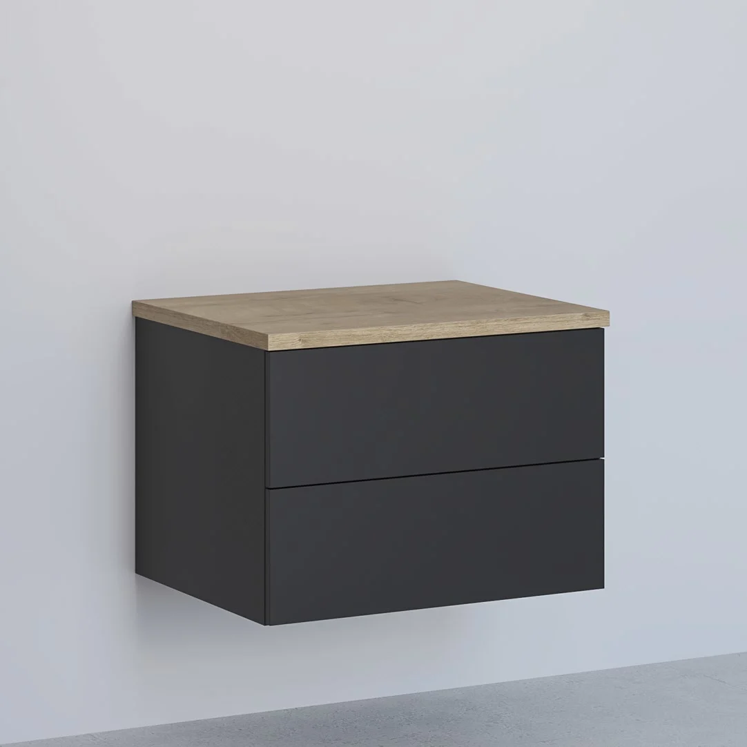 Kronenbach Cube Sideboard 61 cm mit 2 Auszügen und TIP-ON Kronenbach Cube Sideboard 61 cm mit 2 Auszügen und TIP-ON