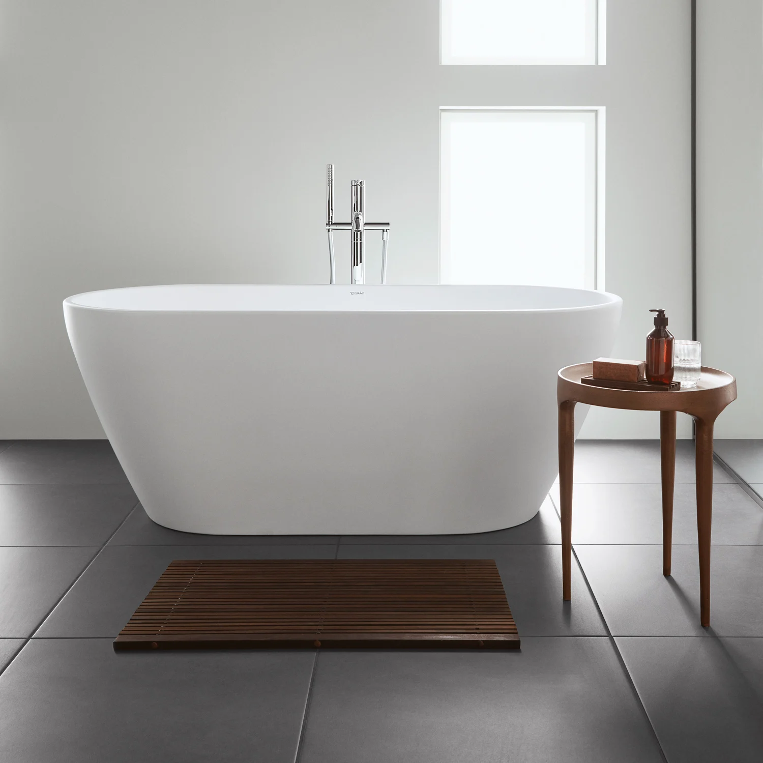 Duravit D-Neo Badewanne freistehend 160 x 75 cm, mit Überlauf