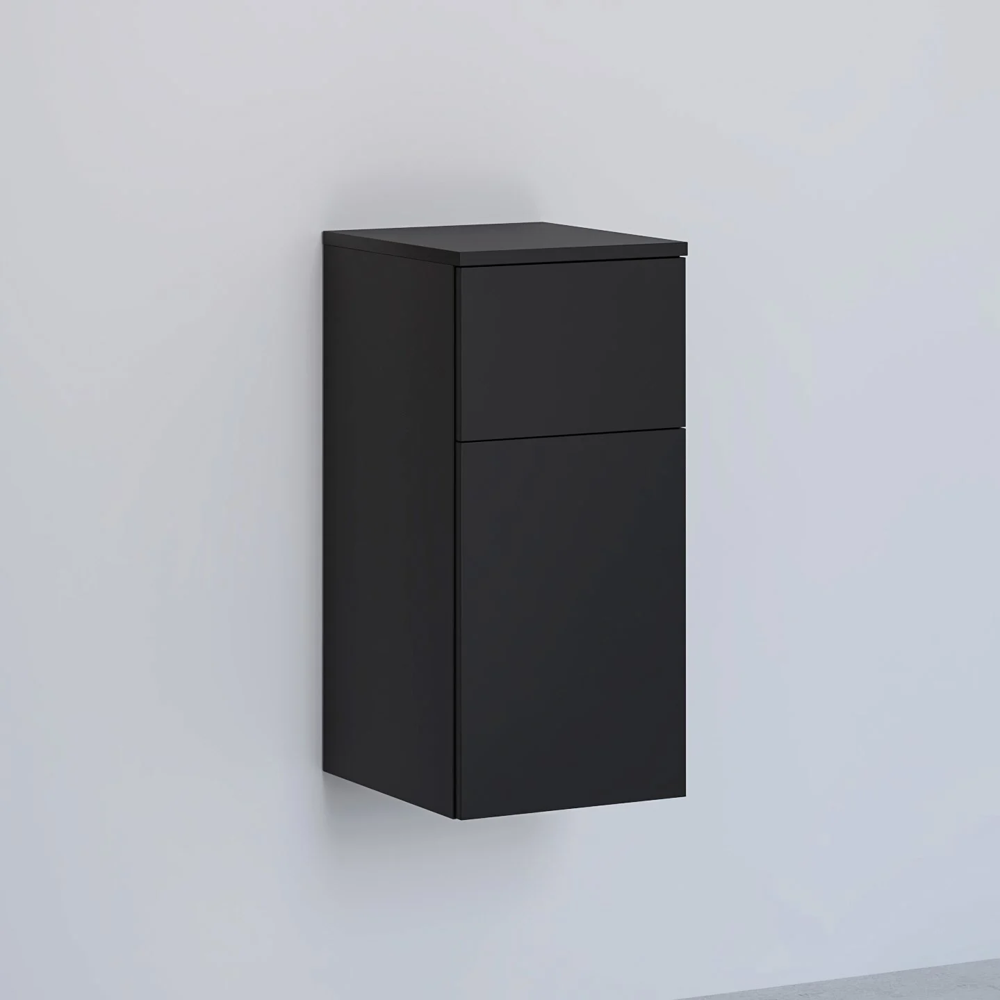 Kronenbach Cube Highboard 30 x 64,6 cm, 1 Auszug, 1 Tür, Anschlag rechts, mit TIP-ON