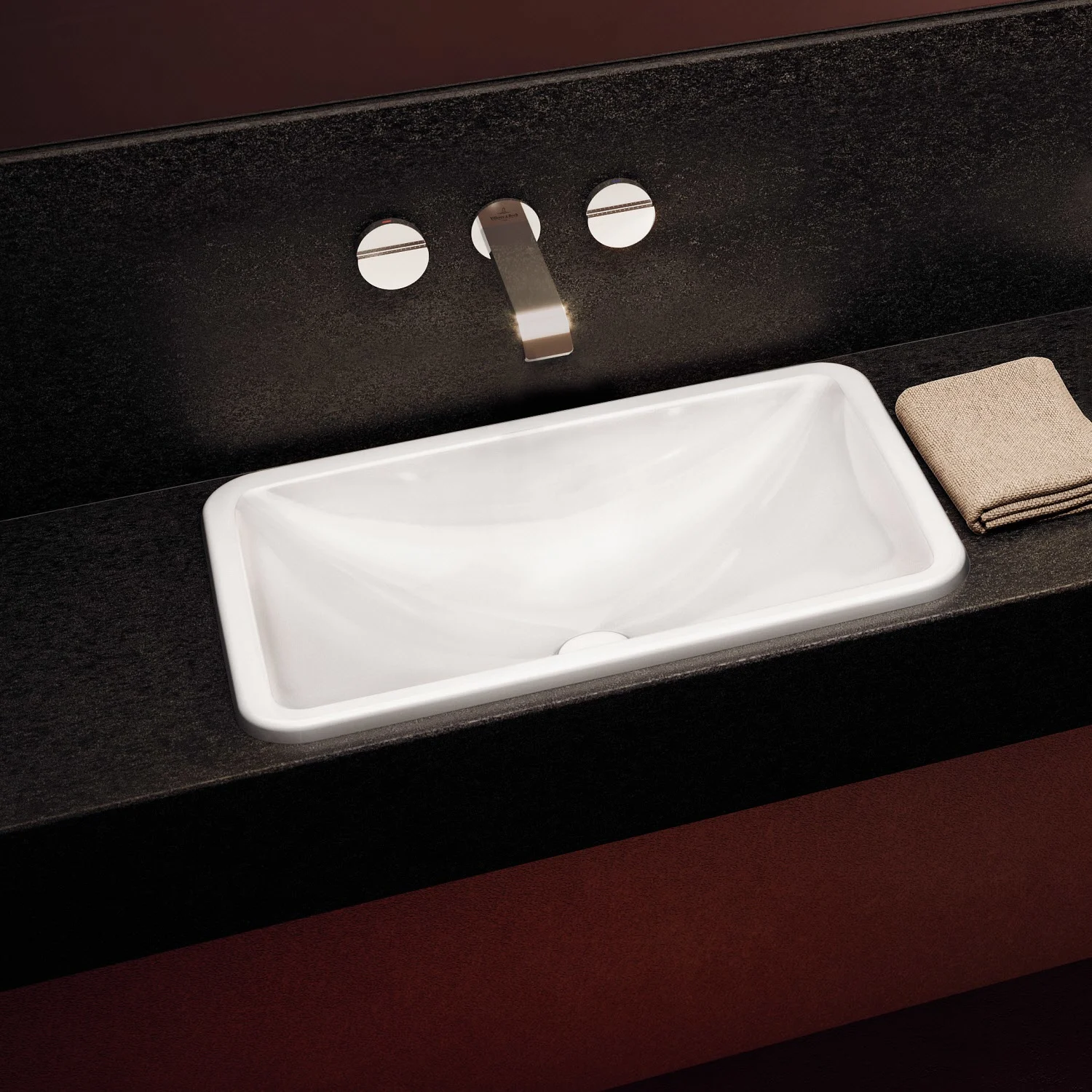 Villeroy & Boch Loop & Friends Einbauwaschbecken rechteckig 60 x 40,5 cm, ohne Überlauf Villeroy & Boch Loop & Friends Einbauwaschbecken rechteckig 60 x 40,5 cm, ohne Überlauf