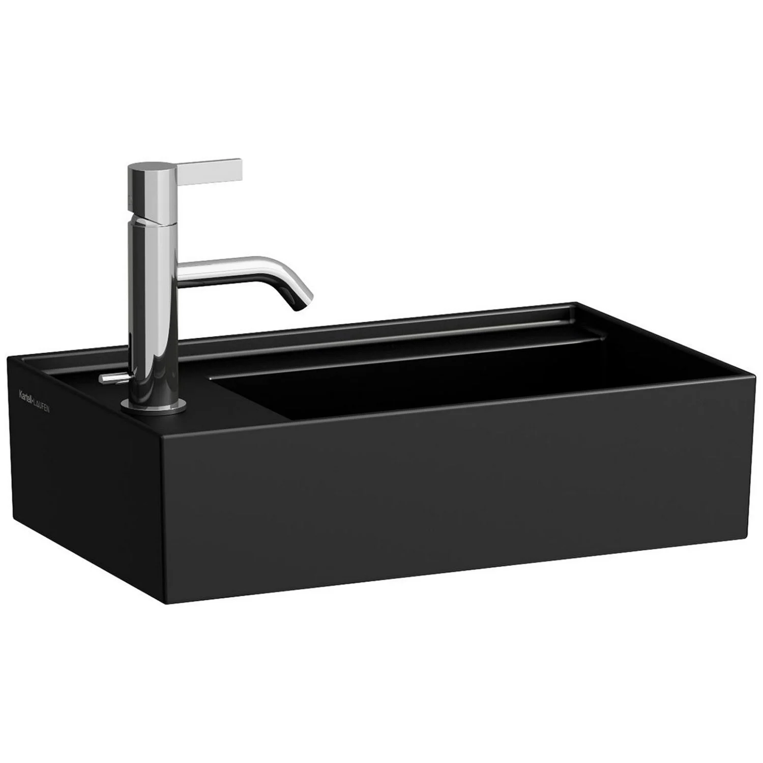LAUFEN Kartell Handwaschbecken 46 x 28 cm mit 1 Hahnloch, Armaturenbank links