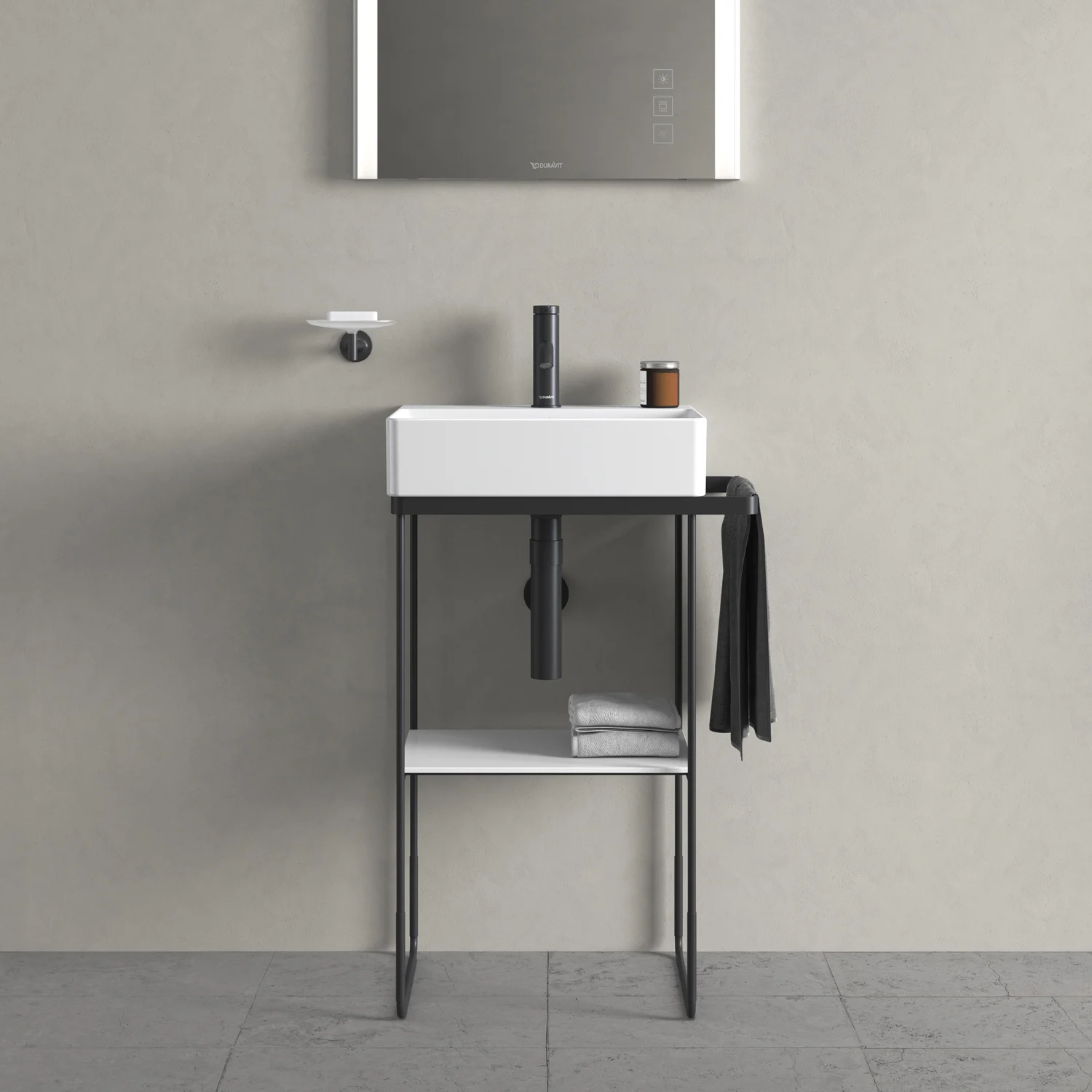Duravit DuraSquare Metallkonsole, bodenstehend 51,6 x 33,3 cm