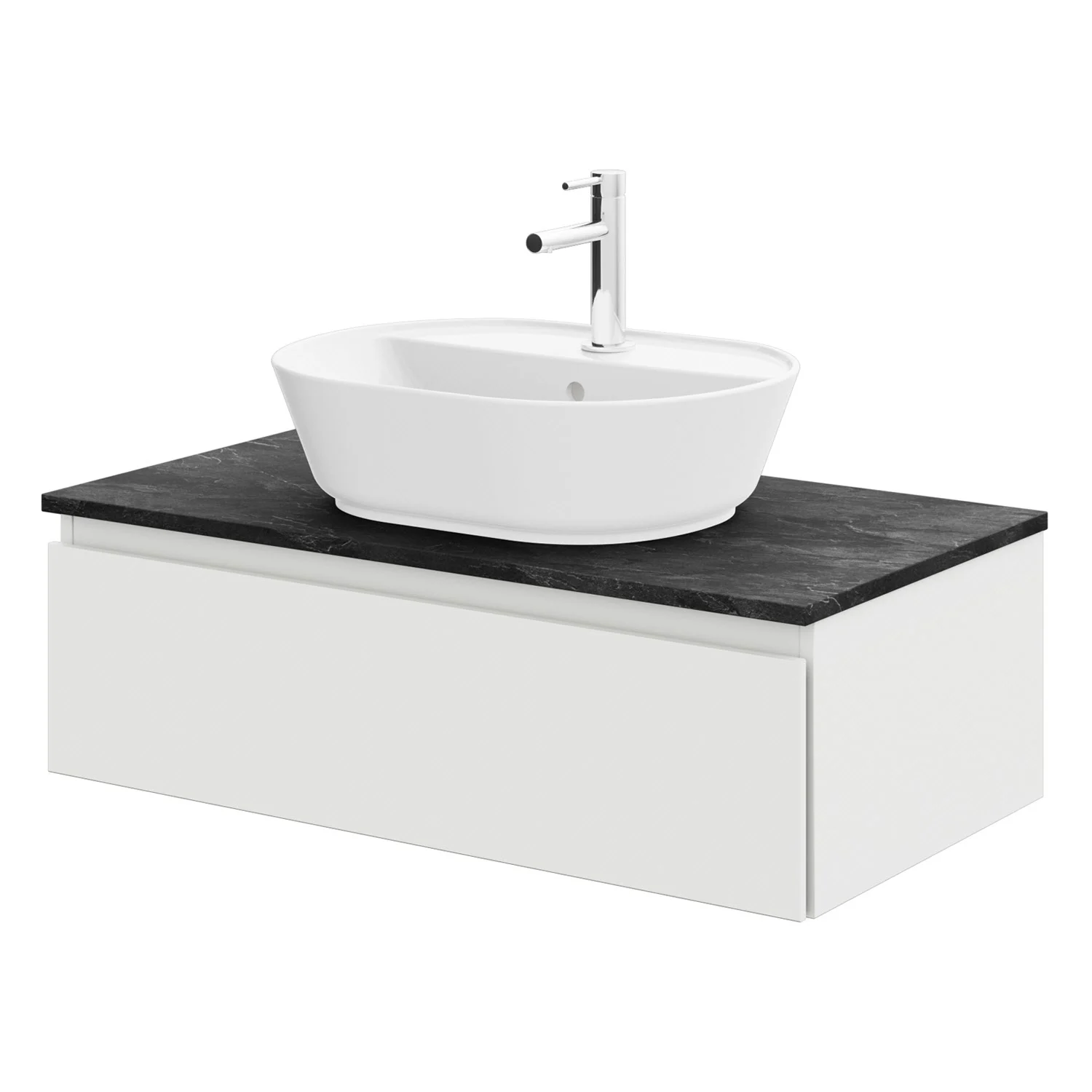 Steinkamp Value Waschtischkonsole 91 cm mit 1 Auszug