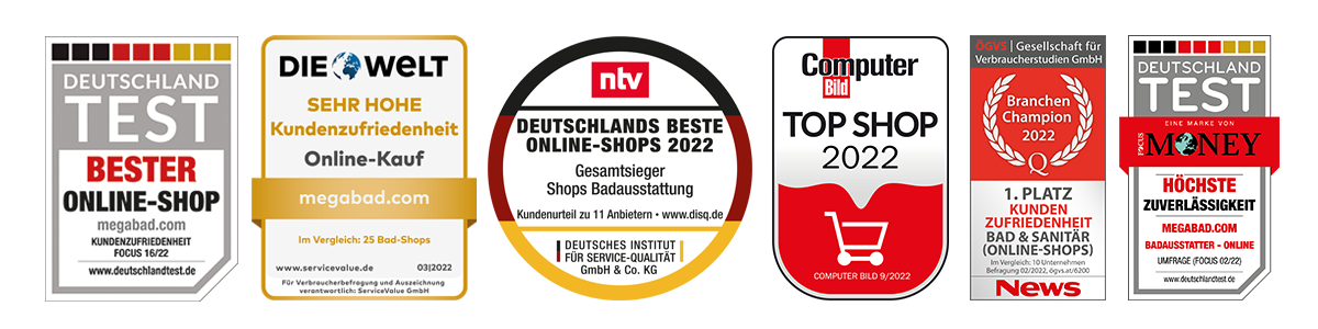 MEGABAD als „Bester Online-Shop“ ausgezeichnet