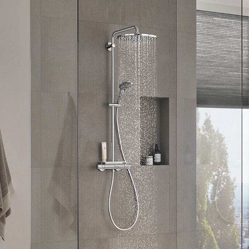 GROHE Vitalio System 310 Duschsystem inkl. Thermostat mit Ablage