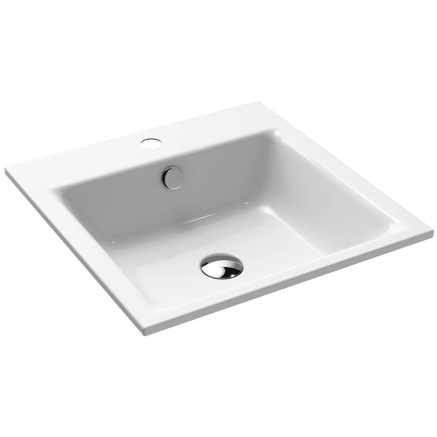 Kaldewei PURO Einbauwaschtisch 3150 mit 1 Hahnlochbohrung, 46 cm Kaldewei PURO Einbauwaschtisch 3150 mit 1 Hahnlochbohrung, 46 cm