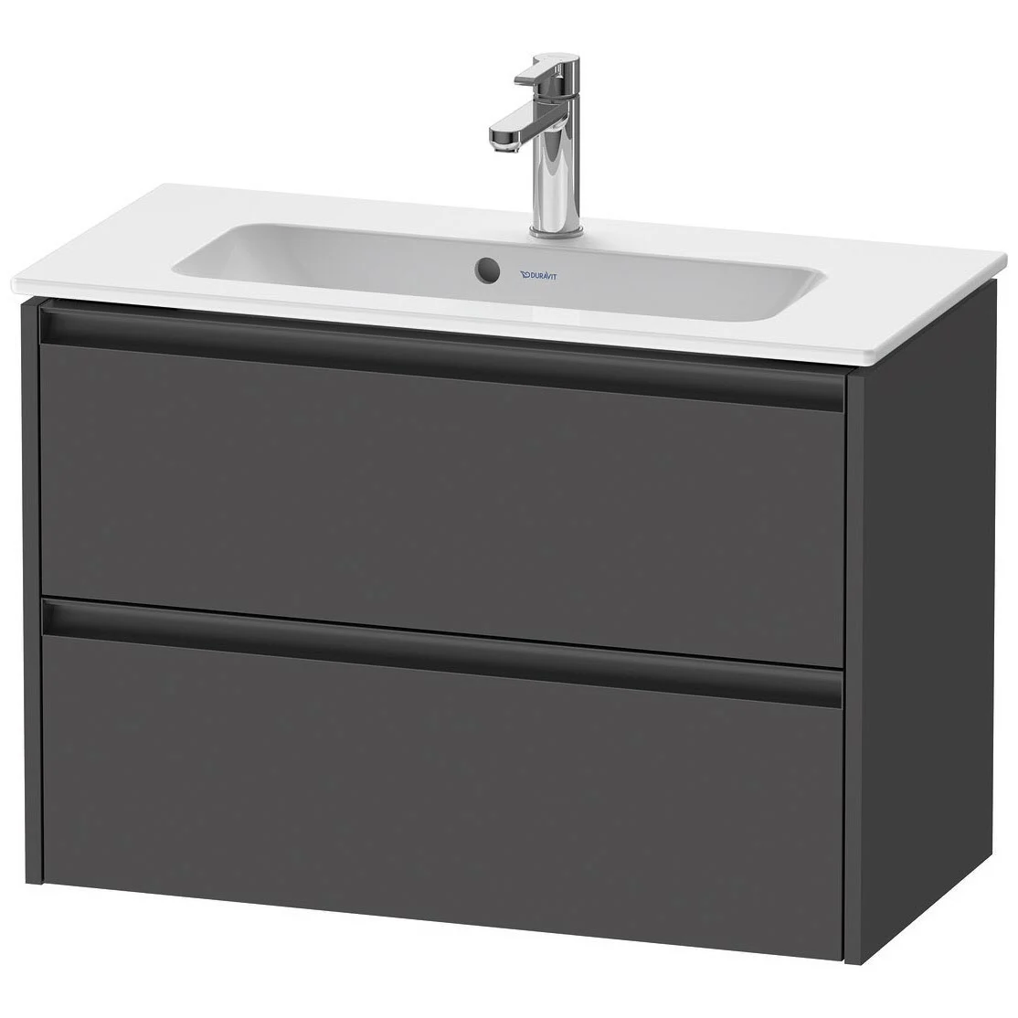 Duravit Ketho.2 Waschtischunterbau wandhängend Compact, 2 Auszüge, 81 cm
