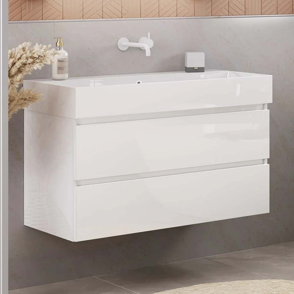 pianura Stella Waschtisch mit Unterschrank 101 cm, ohne Hahnloch