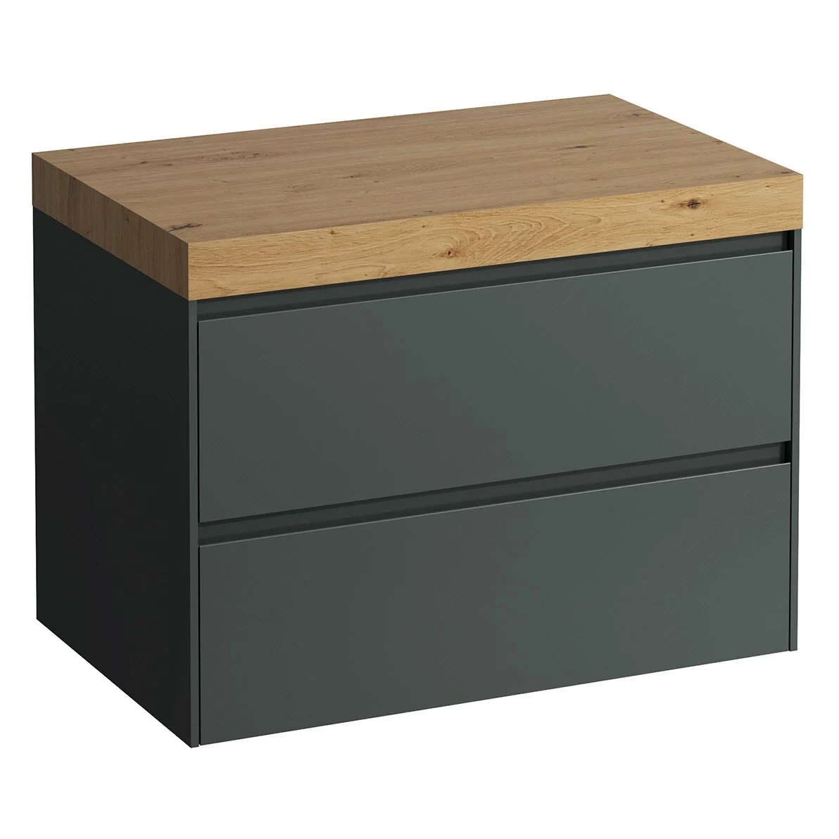 LAUFEN LANI Waschtischplatte ohne Ausschnitt mit Unterschrank 80 cm mit 2 Schubladen LAUFEN LANI Waschtischplatte ohne Ausschnitt mit Unterschrank 80 cm mit 2 Schubladen