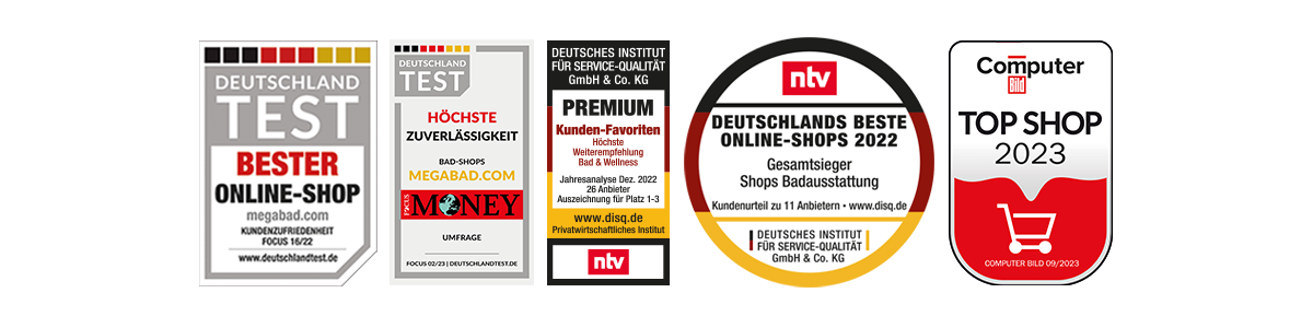 MEGABAD als „Bester Online-Shop“ ausgezeichnet