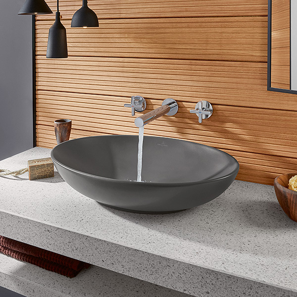 Villeroy & Boch Loop & Friends Einhebel-Waschtischauslauf-Set, chrom
