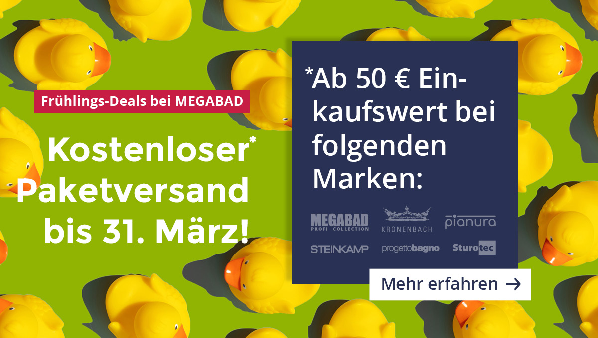 Jetzt kostenloser Paketversand bis zum 31.03. bei unseren Frühlings-Deals!