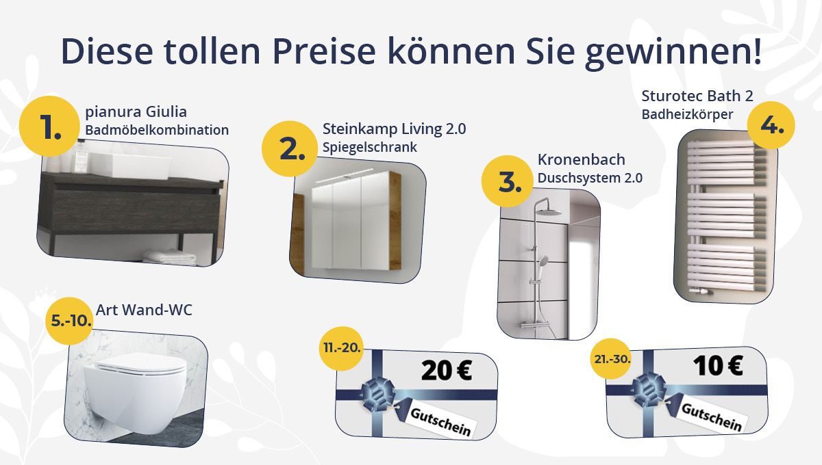 Diese tollen Preise können Sie gewinnen!