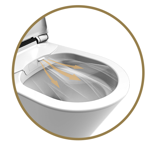 Kronenbach Tube Dusch-WC - Föhnfunktion