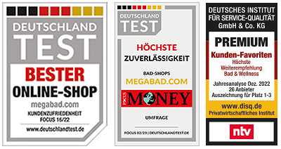 MEGABAD als „Bester Online-Shop“ ausgezeichnet