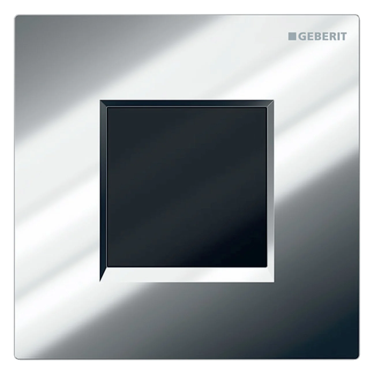 Geberit Urinalsteuerung mit elektronischer Spülauslösung, Batteriebetrieb, Typ 20 square Abdeckplatte
