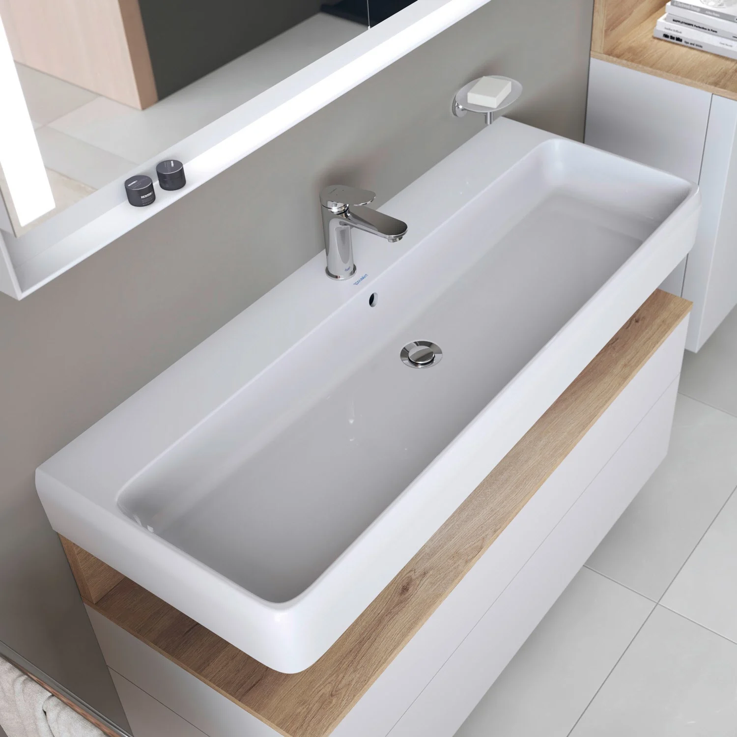Duravit Qatego Waschtisch 120 x 47 cm, 1 Hahnloch
