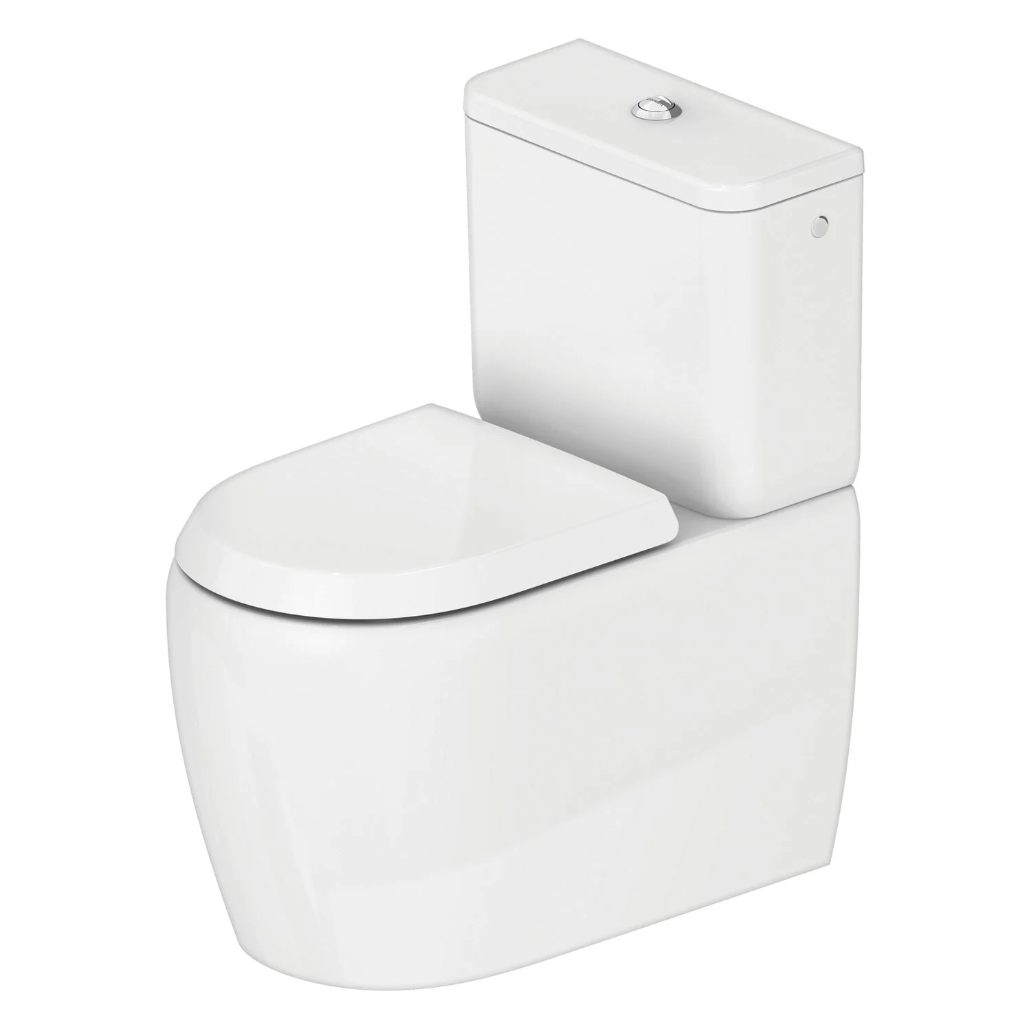 Duravit Qatego Stand-WC mit HygieneGlace für Kombination