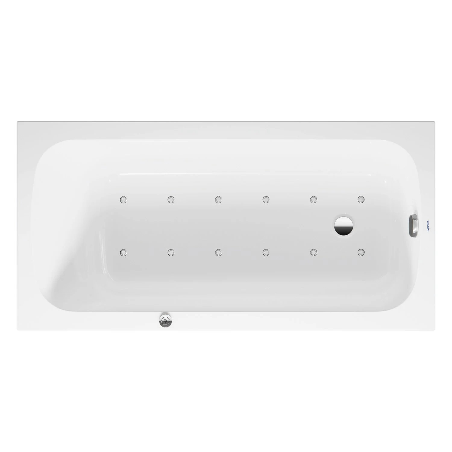 Duravit Qatego Rechteck-Whirlwanne mit Air-System 150 x 75 cm, Einbauversion